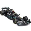 BBURAGO 1:24 automodelis su ekspozicine dėžute F1 Mercedes-AMG F1 W14 E Performance, 18-28028 (Ekspozicinė prekė)