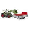 BRUDER 1:16 Fendt Vario 211 traktorius su priekiniu krautuvu ir paverčiama priekaba, 02182