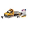 BRUDER MB Sprinter komunalinė transporto priemonė su vairuotoju ir priedais, 02677