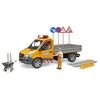 BRUDER MB Sprinter komunalinė transporto priemonė su vairuotoju ir priedais, 02677