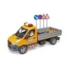 BRUDER MB Sprinter komunalinė transporto priemonė su vairuotoju ir priedais, 02677