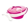 CANPOL BABIES dubenėlis su šaukštu Cow 350ml 31/406 rožinis