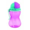 CANPOL BABIES gertuvė su šiaudeliu 370ml 56/113_pink2