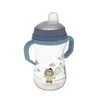 Canpol babies gertuvė su silikoniniu snapeliu FirstCup 250ml BONJOUR PARIS (56/613_blu)