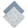 Canpolbabies CANPOL BABIES muslino vystyklas BONJOUR PARIS, 0m+, 70x70 cm, 2 vnt., mėlynas, 26/901_blu