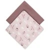 Canpolbabies CANPOL BABIES muslino vystyklas BONJOUR PARIS, 0m+, 70x70 cm, 2 vnt., pink, 26/901_pin