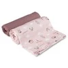 Canpolbabies CANPOL BABIES muslino vystyklas BONJOUR PARIS, 0m+, 70x70 cm, 2 vnt., pink, 26/901_pin