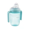 CANPOL BABIES neišsiliejantis puodelis su silikoniniu žinduku, 9m+, 220ml, 56/605