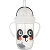 CANPOL BABIES neišsipilanti gertuvė su šiaudeliu BABIESBOO PANDA, 270 ml, 56/617_whi