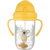 CANPOL BABIES neišsipilanti gertuvė su šiaudeliu EXOTIC ANIMALS, Mix, 6m+, 270ml, 56/606