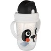 CANPOL BABIES neišsipilanti gertuvė su šiaudeliu BABIESBOO PANDA, 270 ml, 56/617_whi