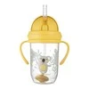 Canpolbabies CANPOL BABIES neišsipilanti gertuvė su šiaudeliu EXOTIC ANIMALS, 6m+, 270ml, yellow, 56/606_yel