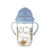 CANPOL BABIES neišsipilanti gertuvė su šiaudeliu BONJOUR PARIS, 6m+, 270ml, mėlynos spalvos, 56/607_blu