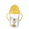 Canpolbabies CANPOL BABIES neišsipilanti gertuvė su šiaudeliu EXOTIC ANIMALS, 6m+, 270ml, yellow, 56/606_yel
