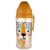 CANPOL BABIES neišsipilanti sportinė gertuvė su šiaudeliu BabiesBoo cheetah, 270 ml, 56/510_ora