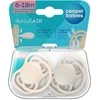 CANPOL BABIES silikoniniai simetriniai čiulptukai NUDE, Creme, 6-18m, 2 vnt., 23/229_cre