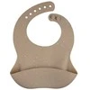 CANPOL BABIES silikoninis seilinukas su kišene DOTS, 51/029_beige