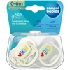 CANPOL BABIES silikoninis simetrinis čiulptukas LoveMum&Dad, 0-6m, 2 vnt., 34/939