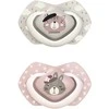 CANPOL BABIES silikoninis simetrinis čiulptukas BONJOUR PARIS, 18 mėn.+,2 vnt., 22/649_pin