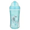 CANPOL BABIES sportinis puodelis su silikoniniu šiaudeliu, lemūras, 260 ml, 74/051