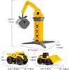 CAT kranas su transporto priemonėmis Little Machines Ground Crew, 83195