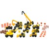 CAT statybų transporto priemonių rinkinys su priedais Little Machines Mega Set, 83337