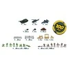 CHAP MEI žaidimų rinkinys Soldier Force Bucket, 100 pcs., 545032