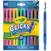 Crayola, Inc. CRAYOLA flomasteriai Clicks Retractable, 10 vnt., 58-8379