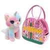 CUTEKINS pliušinis žaislas Caticorn su nešiojimo krepšiu, 35045