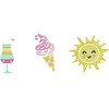 DIAMOND DOTS kūrybinis rinkinys piešimas deimantais SUNSHINE, 3 lipdukai, DTZ12.040
