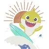 DIAMOND DOTS kūrybinis rinkinys piešimas deimantais Baby Shark Stay Cool!, 3295 deimantai, DBX.087