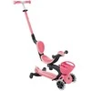 GLOBBER paspirtukas Go-Up Baby Lights 360, 3in1, spalva: rožinė