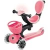 GLOBBER paspirtukas Go-Up Baby Lights 360, 3in1, spalva: rožinė