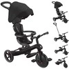 GLOBBER triratukas Explorer Trike 4in1, juodas, 634-120