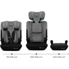 KINDERKRAFT automobilinė kėdutė I-COMFY, i-Size, tamsiai pilka, KCICOM00DGR0000