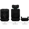KINDERKRAFT automobilinė kėdutė I-COMFY, i-Size, juoda, KCICOM00BLK0000
