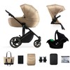 KINDERKRAFT universalus vežimėlis 3in1 PRIME 2 3IN1 MINK PRO SANDROSE BEIGE, KSPRIM02BEG300I