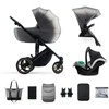 KINDERKRAFT universalus vežimėlis 3in1 PRIME 2 3IN1 MINK PRO pilkos spalvos, KSPRIM02GRY300I