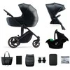 KINDERKRAFT universalus vežimėlis 3in1 PRIME 2 3IN1 MINK PRO VENEZIAN Juodas, KSPRIM02BLK300I