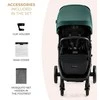 Vėžimėlis KINDERKRAFT MITZY JADE GREEN, KSMITZ00GRE0000
