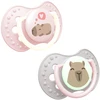 LOVI dinaminis silikoninis čiulptukas CapiChill Girl, 18m+, 2 vnt., 22/934girl
