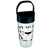 LOVI puodelis su šiaudeliu ACTIVE Salt&Pepper, 350 ml, 35/357