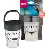 LOVI puodelis su šiaudeliu JUNIOR Salt&amp;Pepper, 250 ml, 35/356