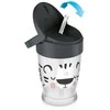 LOVI puodelis su šiaudeliu JUNIOR Salt&amp;Pepper, 250 ml, 35/356