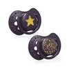 LOVI silikoniniai dinaminiai čiulptukai STARDUST, violetinė, 6-18 mėn., 2 vnt., 22/894_violet