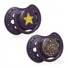 LOVI silikoninis dinaminis čiulptukas STARDUST, 18m+, 2 vnt, violetinis, 22/895_violet