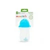 MUNCHKIN gertuvė su šiaudeliu ir svareliu, mėlynos spalvos, 12mėn+, 296ml, 01246101