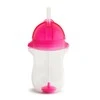 MUNCHKIN gertuvė su šiaudeliu ir svareliu, rožinės spalvos, 12mėn+, 296ml, 01246201