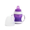 MUNCHKIN mokomoji gertuvė su rankenomis ir minkštu snapeliu, Gentle Transition, violetinės spalvos, 4mėn+, 118 ml, 012550WWW