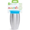 MUNCHKIN nerūdijančio plieno puodelis, Miracle 360, mėlynos spalvos, 12mėn+, 296ml, 01245001